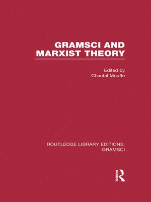 cover image of Gramsci and Marxist Theory (RLE